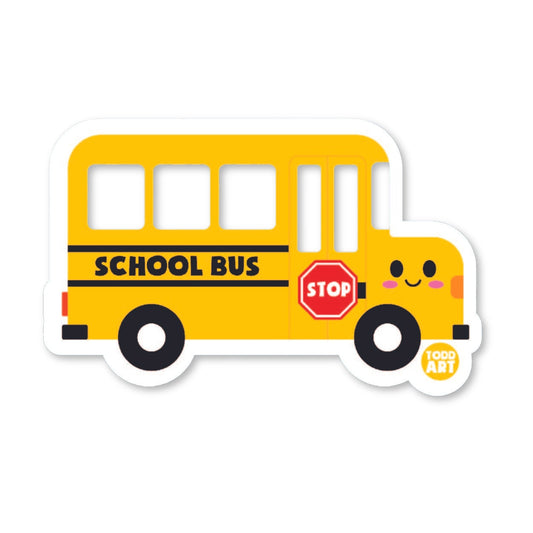 School Bus - 3" Art Sticker