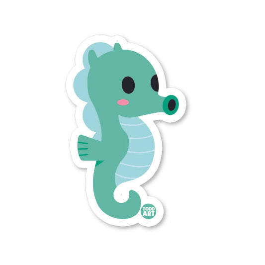 Seahorse - 3" Art Sticker