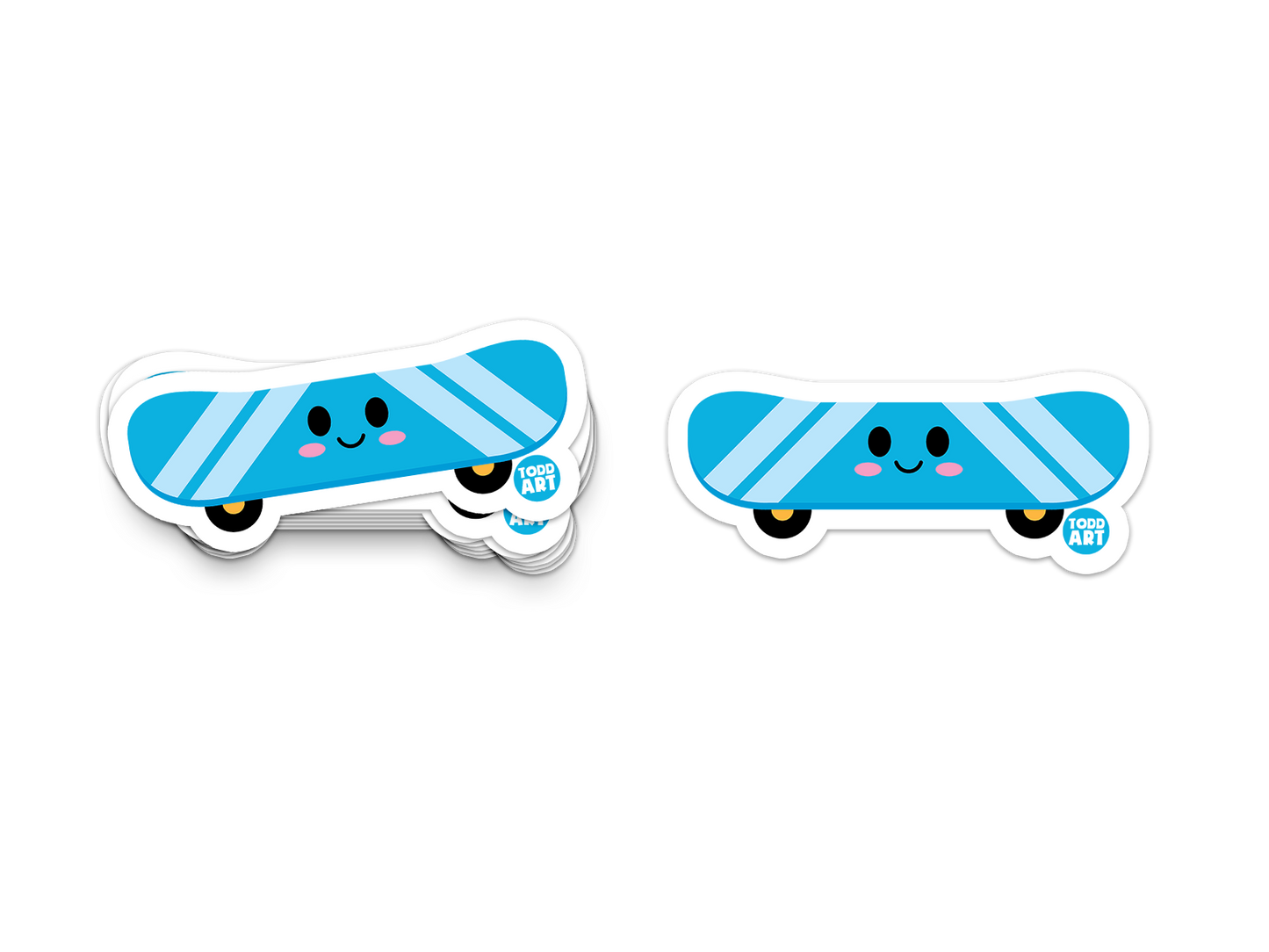 Skateboard - 3" Art Sticker