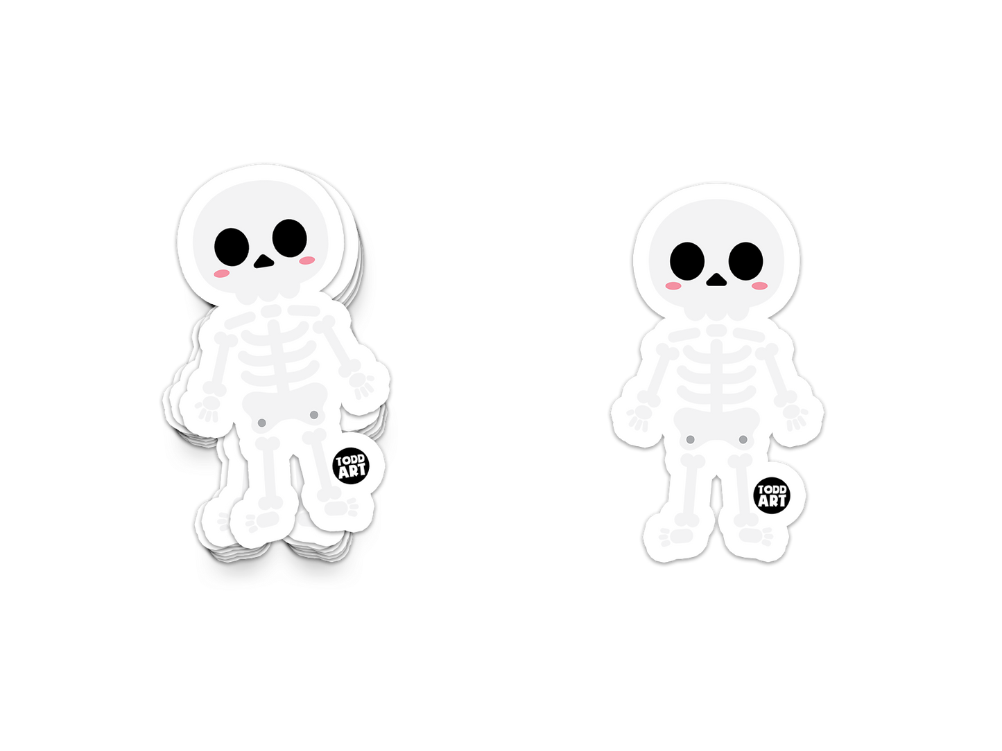 Skeleton - 3" Art Sticker