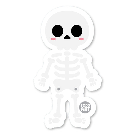 Skeleton - 3" Art Sticker