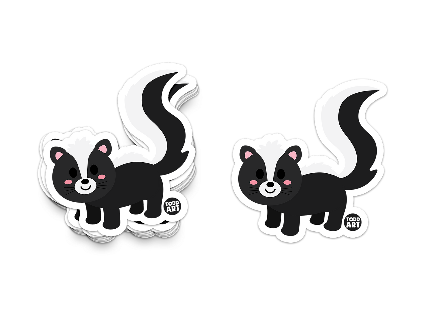 Skunk - 3" Art Sticker