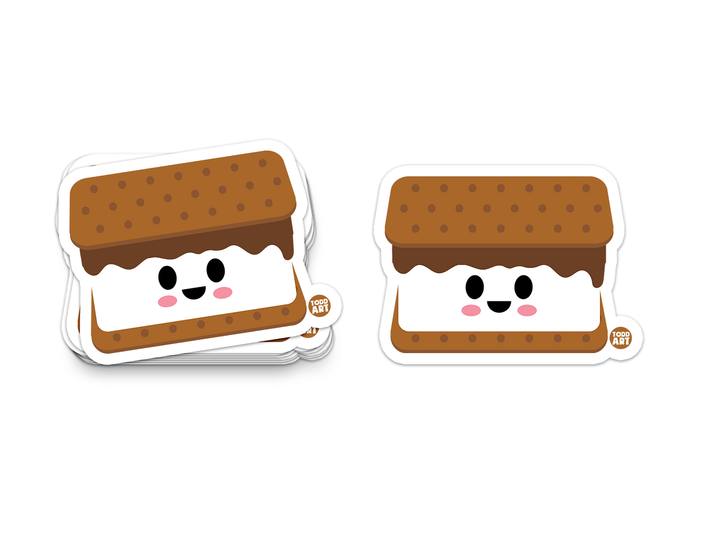 S'more - 3" Art Sticker