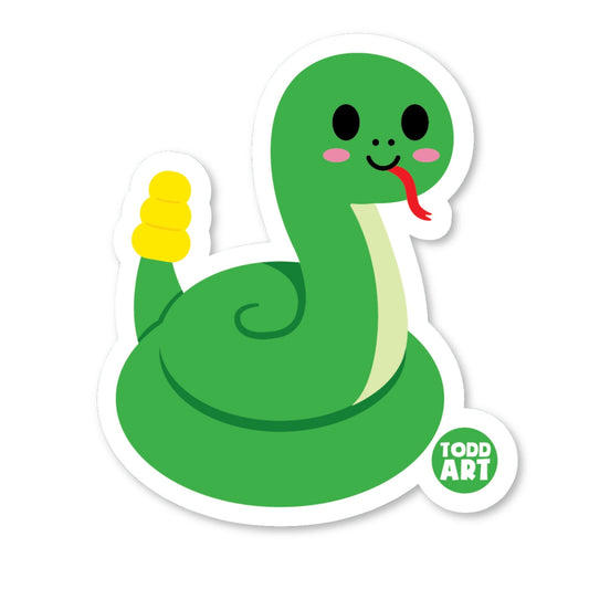 Rattlesnake - 3" Art Sticker