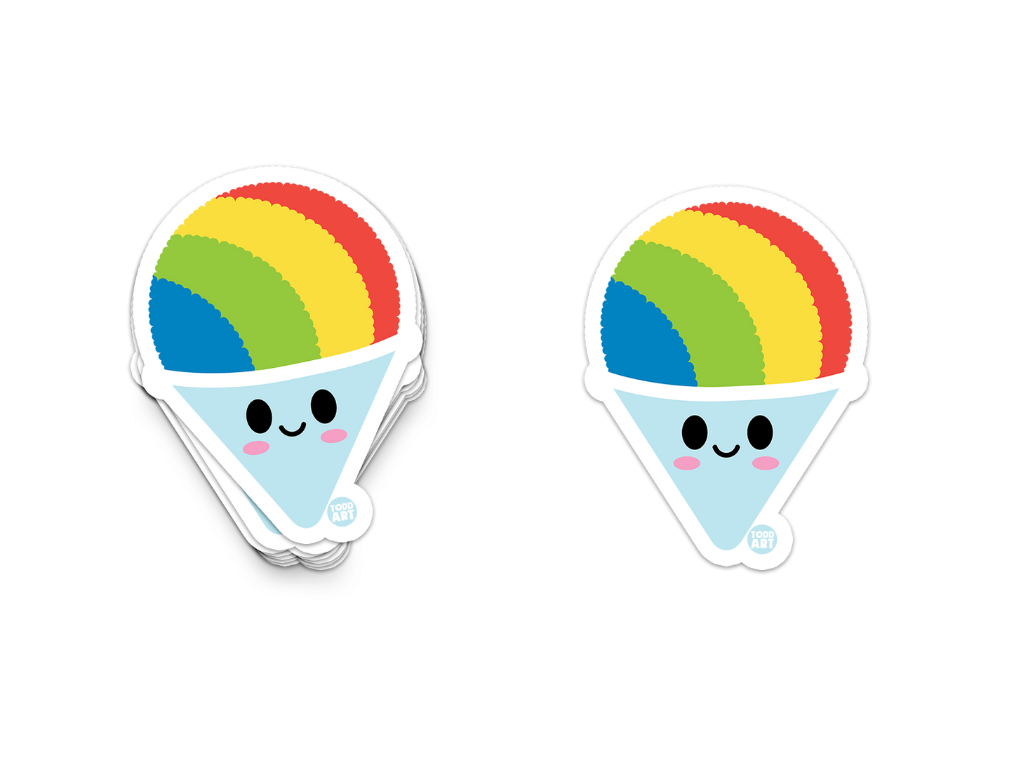 Snow Cone - 3" Art Sticker