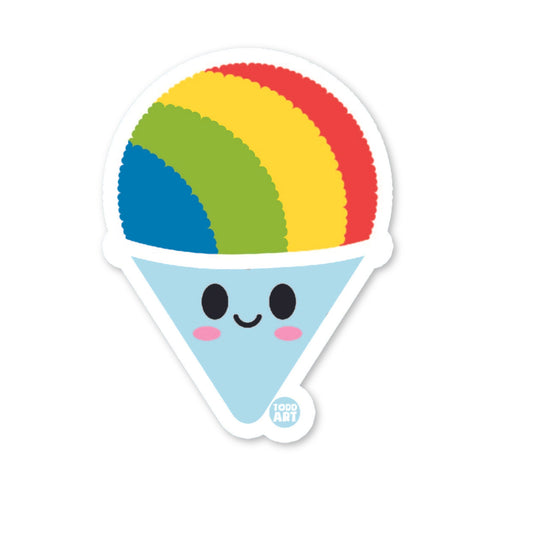 Snow Cone - 3" Art Sticker