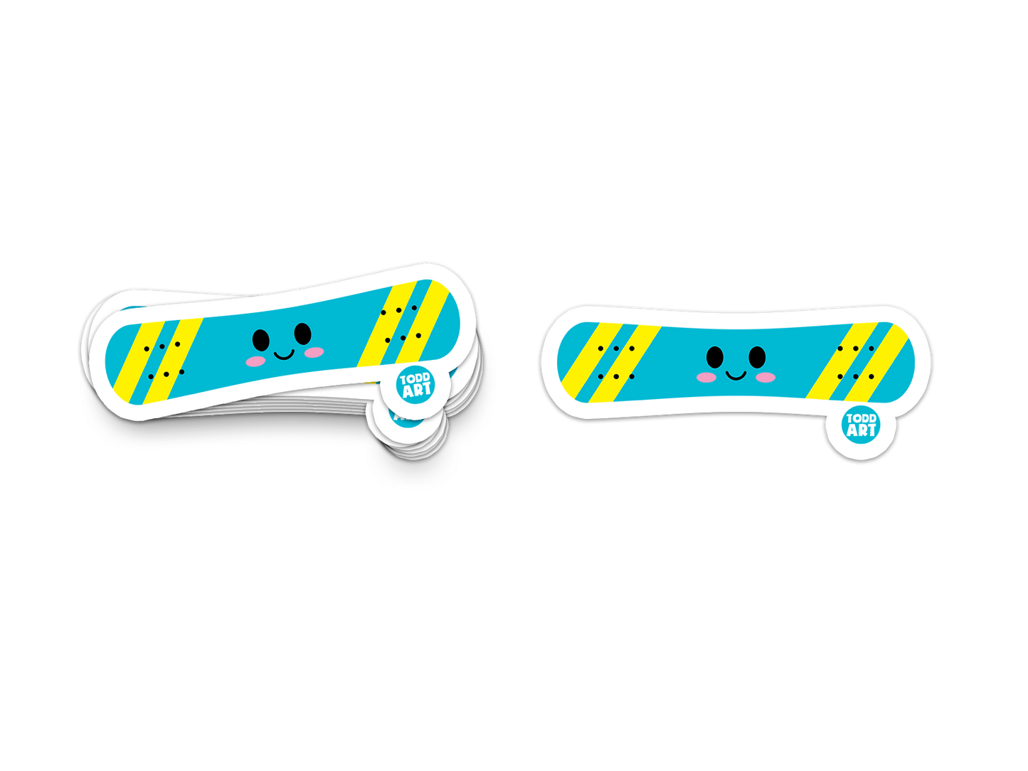 Snowboard - 3" Art Sticker