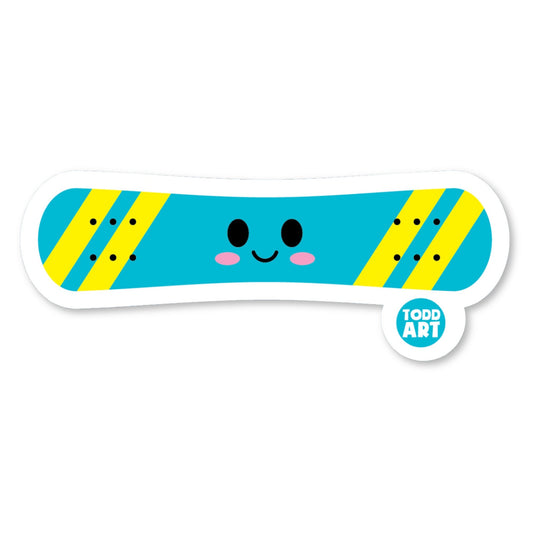 Snowboard - 3" Art Sticker