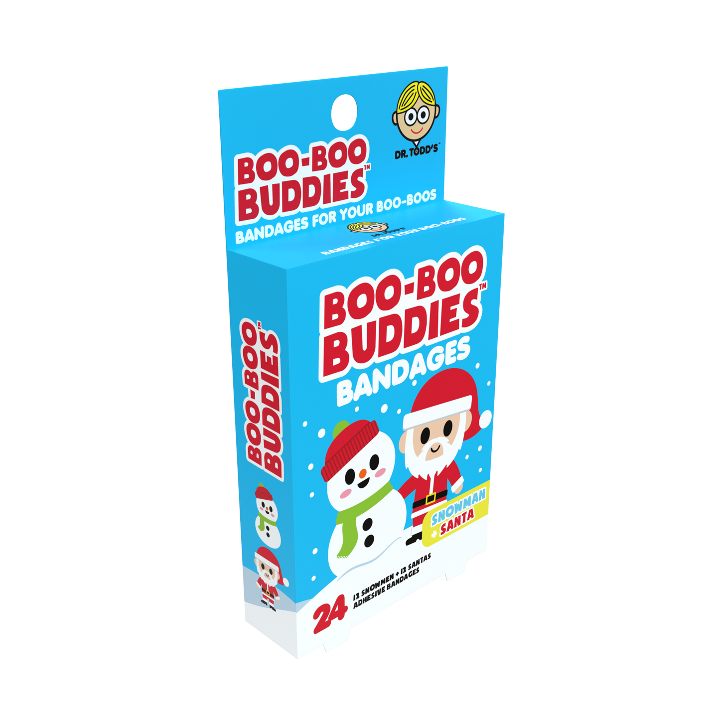Snowman and Santa Bandages 24 Ct. Dr. Todd’s Boo Boo Buddies®