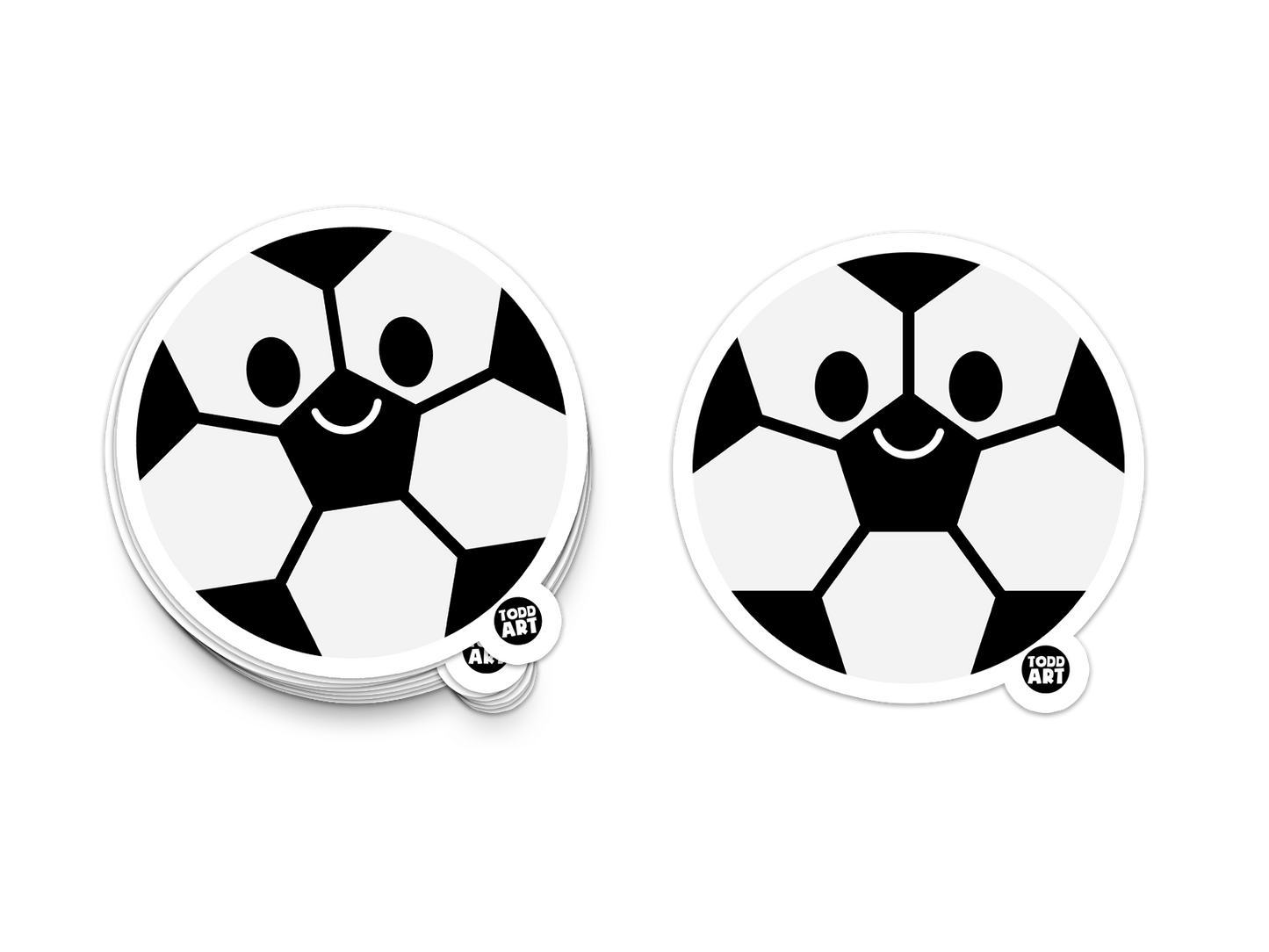 Soccer Ball - 3" Art Sticker