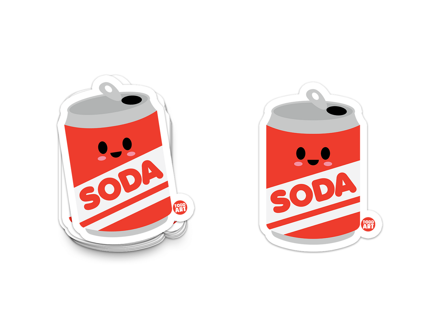 Soda Can - 3" Art Sticker