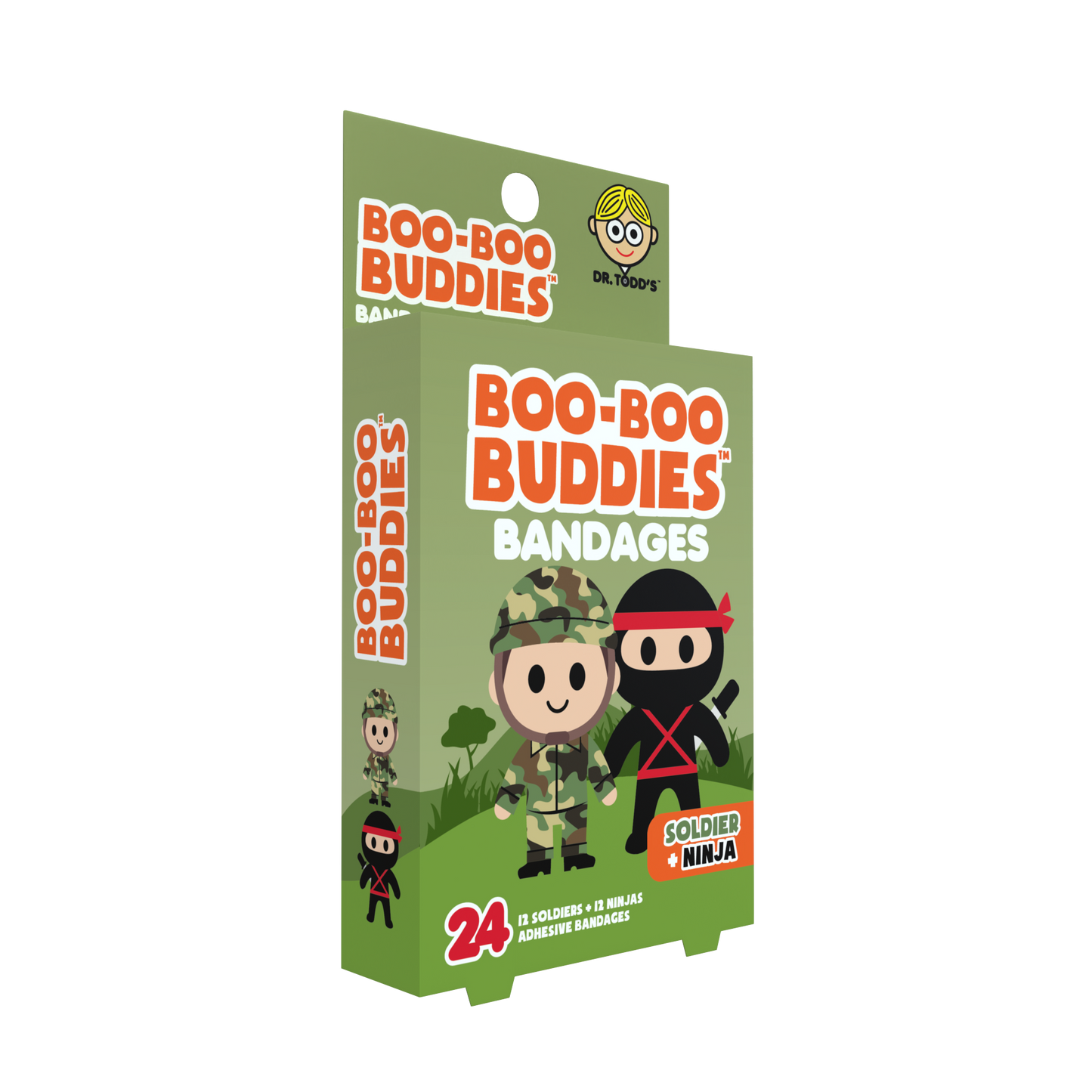 Kids Bandages – Soldier + Ninja (24 Count, Latex-Free)