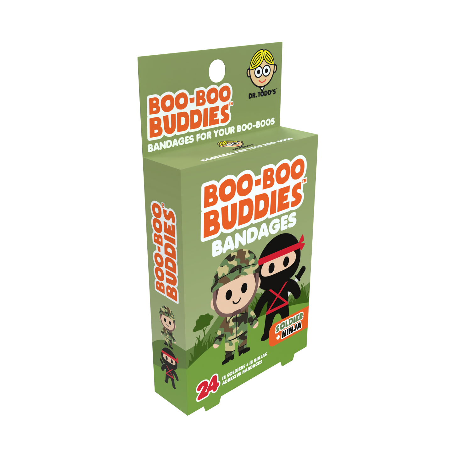 Kids Bandages – Soldier + Ninja (24 Count, Latex-Free)