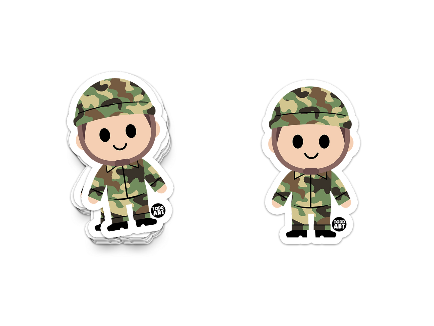 Soldier - 3" Art Sticker