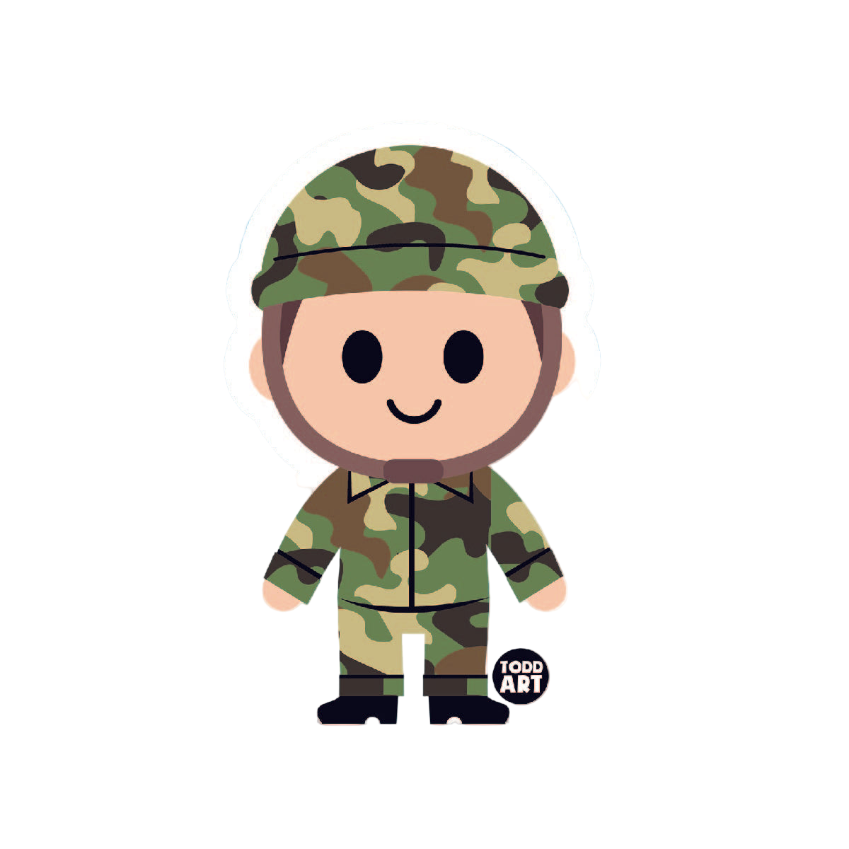 Soldier - 3" Art Sticker