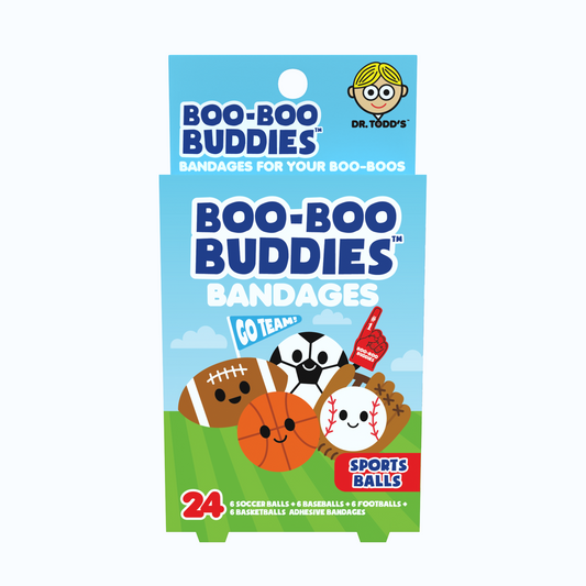 Kids Bandages – Sports Balls (24 Count, Latex-Free)