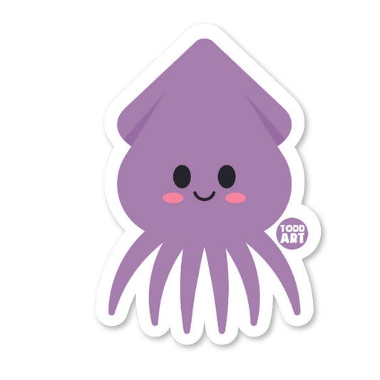 Squid - 3" Art Sticker