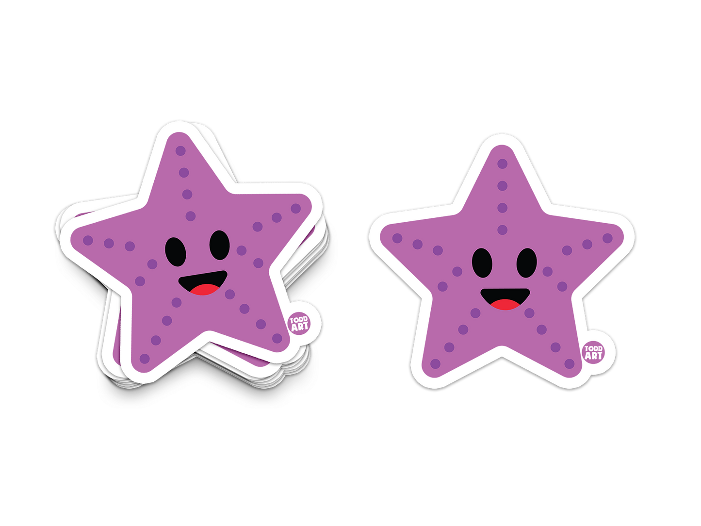 Starfish - 3" Art Sticker