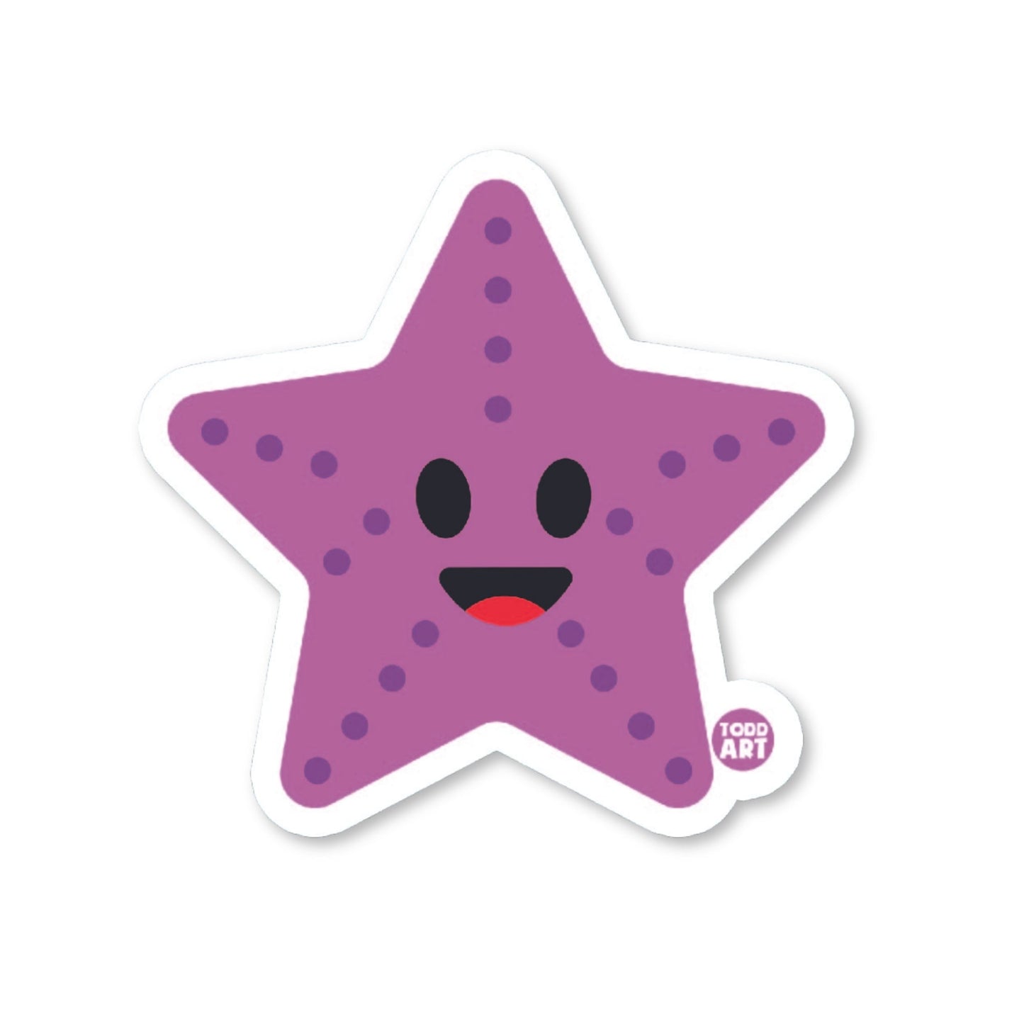 Starfish - 3" Art Sticker