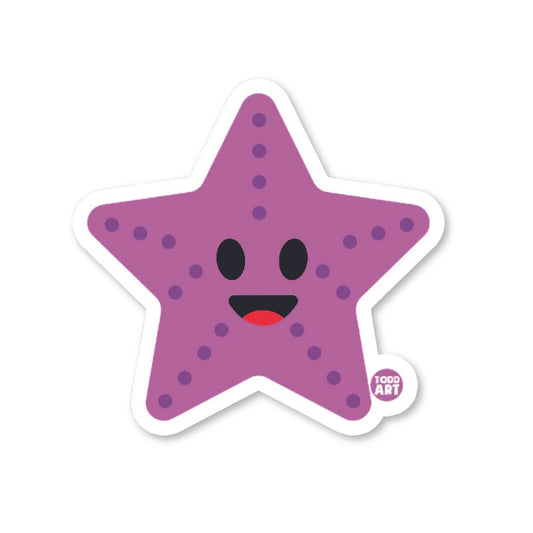 Starfish - 3" Art Sticker