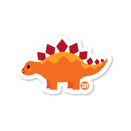 Stegasaurus - 3" Art Sticker