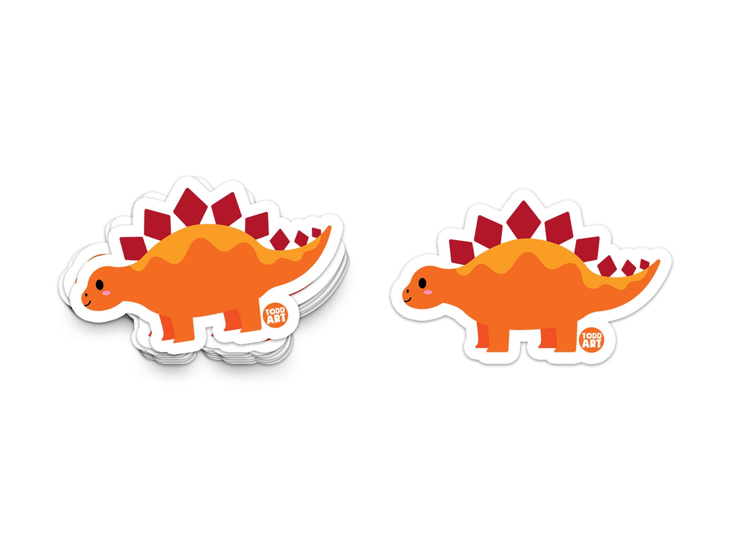 Stegasaurus - 3" Art Sticker