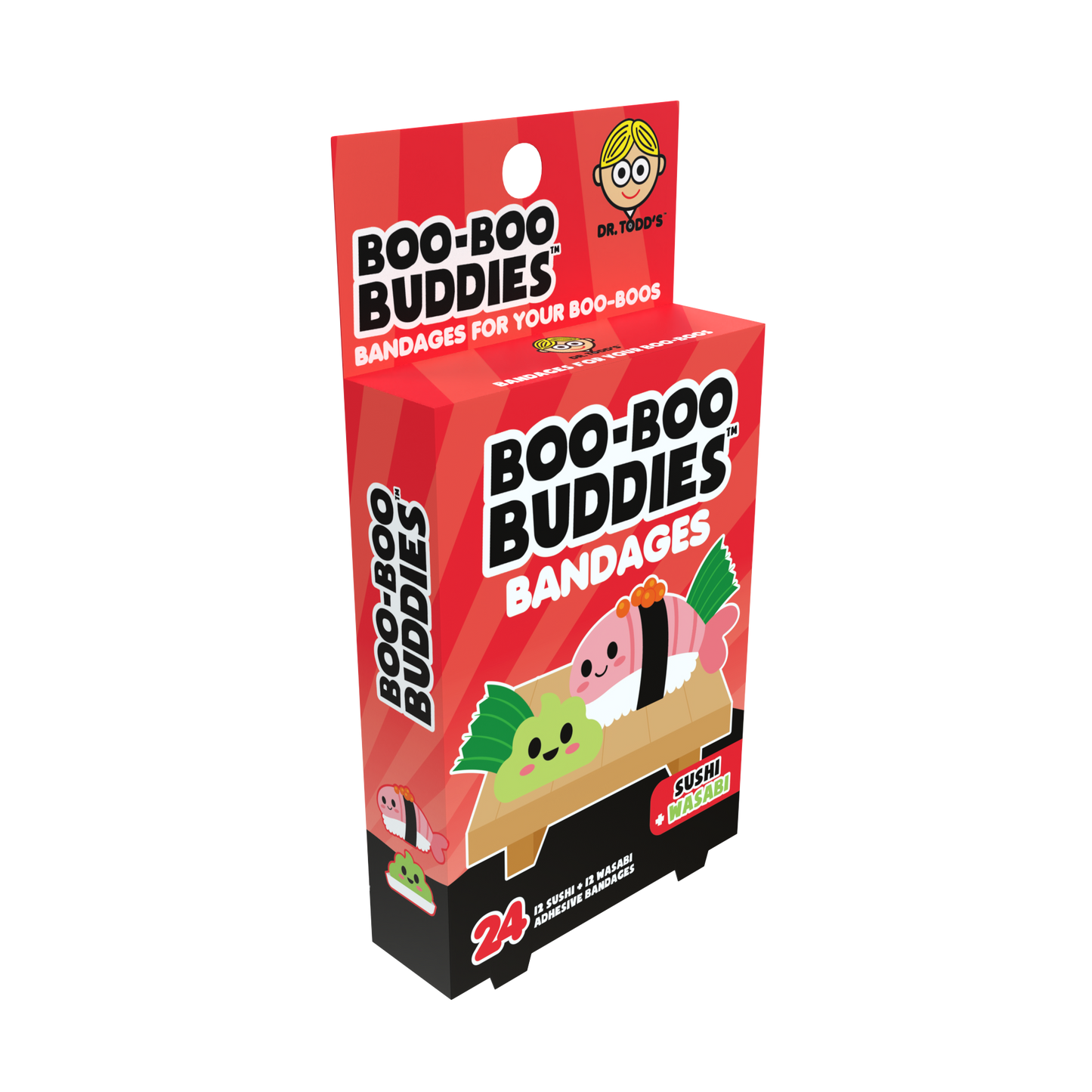 Kids Bandages – Sushi + Wasabi (24 Count, Latex-Free)