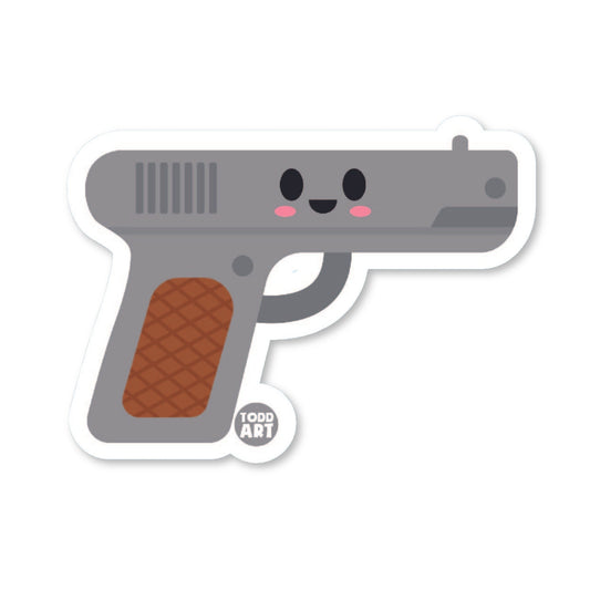 Toy Gun - 3" Art Sticker