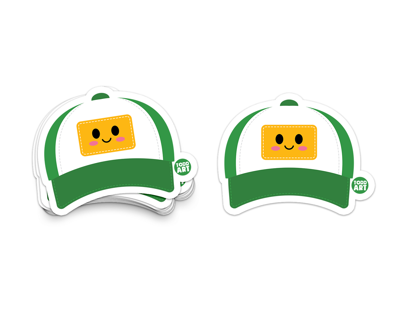 Trucker Hat - 3" Art Sticker