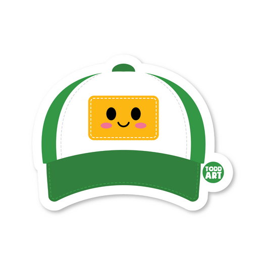 Trucker Hat - 3" Art Sticker