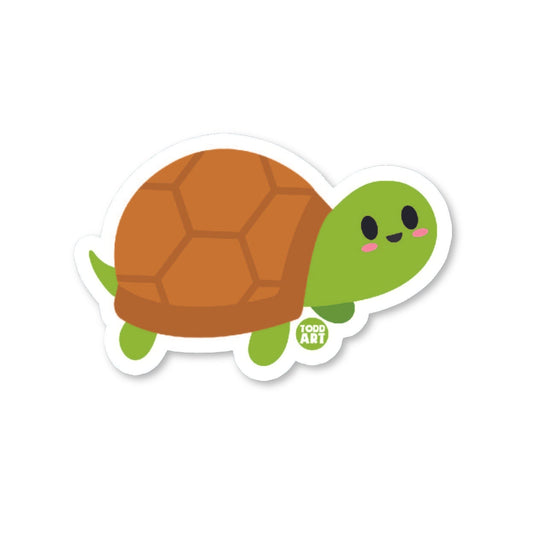 Boo Boo Buddies turtle vinyl sticker — 3″ glossy waterproof, UV‑resistant die‑cut perfect for crafts