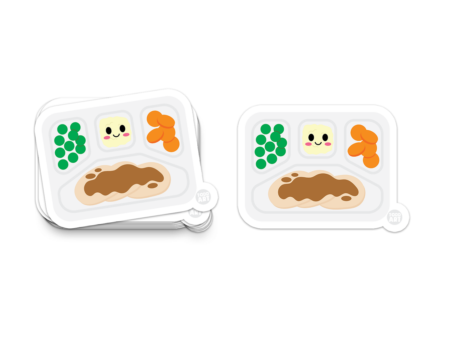 TV Dinner - 3" Art Sticker