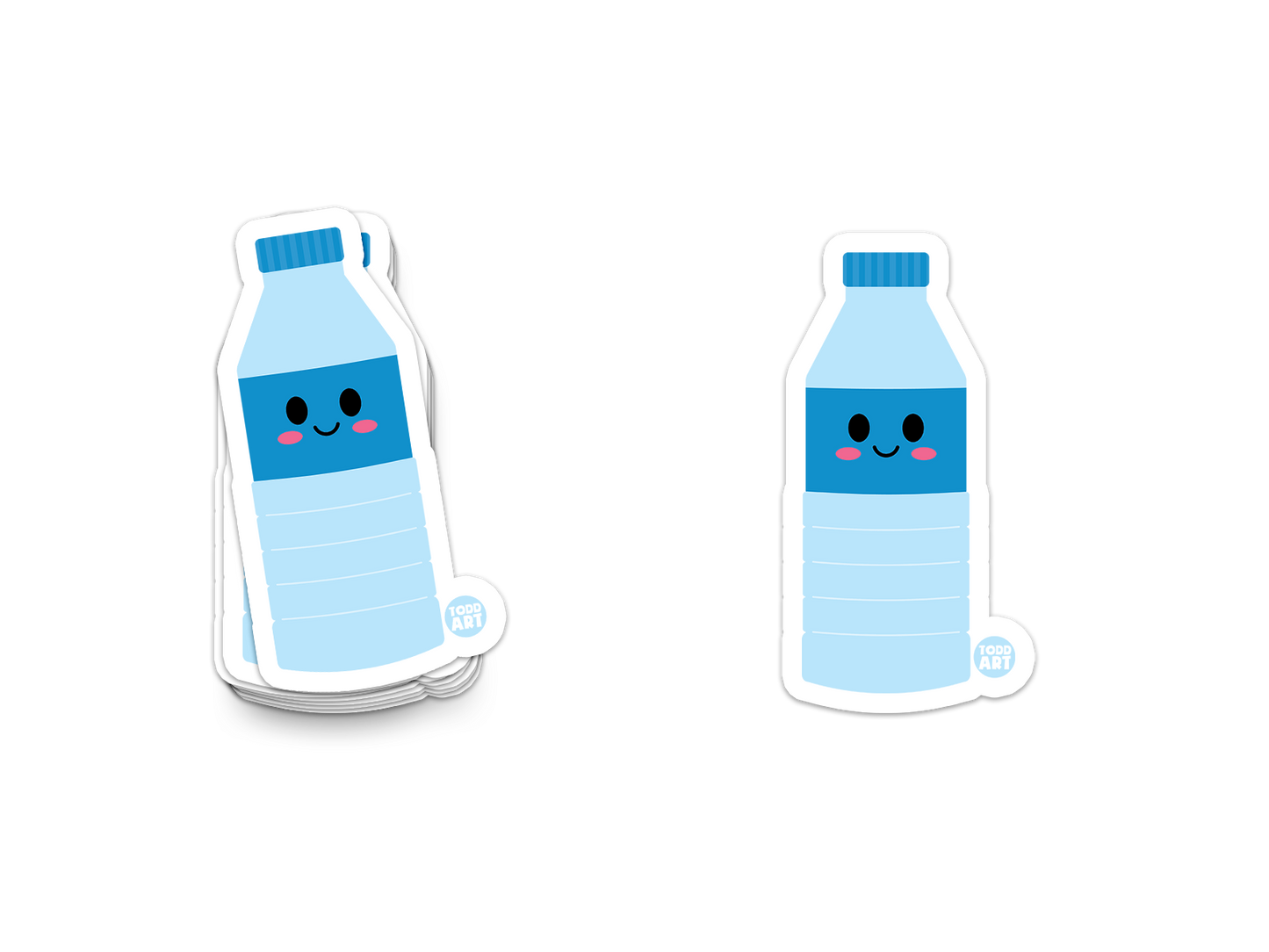 Boo Boo Buddies™ Water Bottle Sticker – Cute Kawaii Vinyl Sticker, Waterproof Glossy 3″