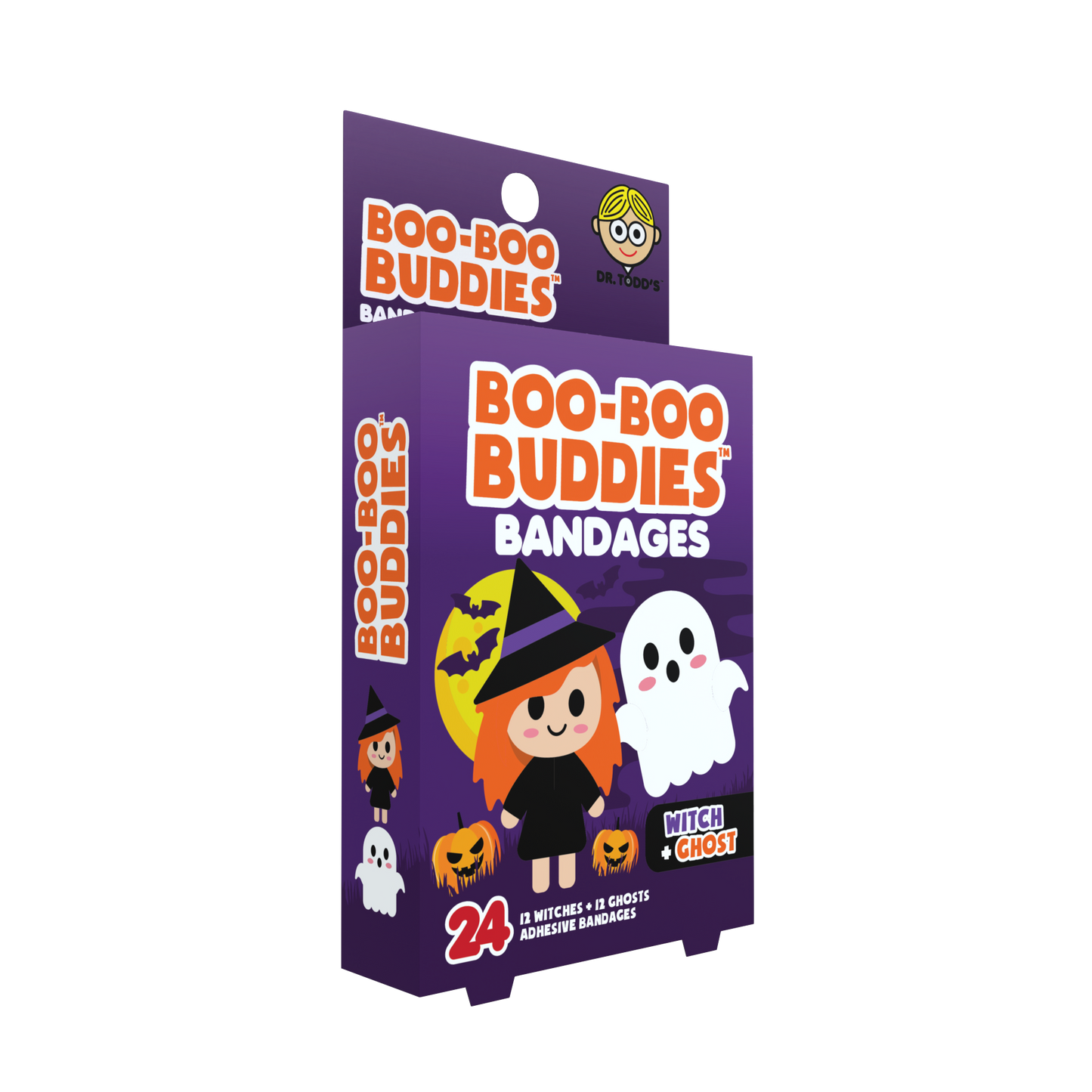 Kids Bandages – Witch + Ghost (24 Count, Latex-Free)