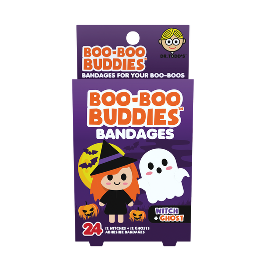 Kids Bandages – Witch + Ghost (24 Count, Latex-Free)