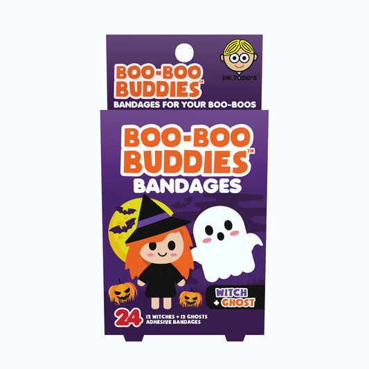 Kids Bandages – Witch + Ghost (24 Count, Latex-Free)