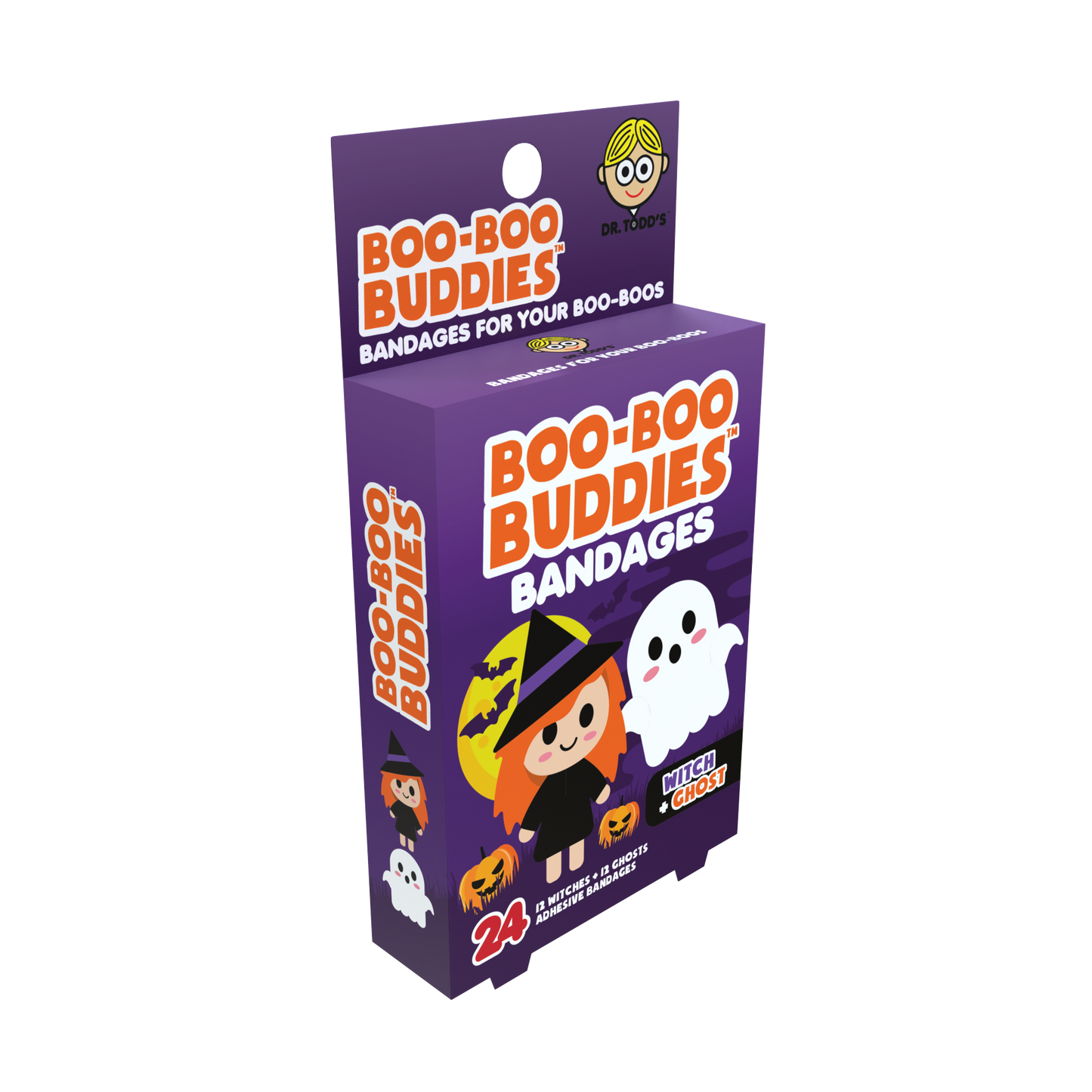 Kids Bandages – Witch + Ghost (24 Count, Latex-Free)