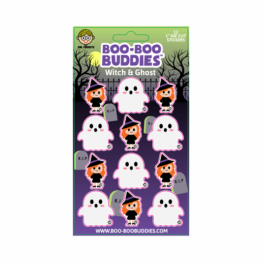 Boo Boo Buddies® Witch & Ghost Sticker Sheet – Collectible
