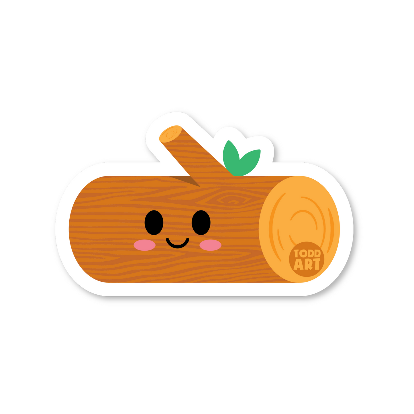 Log Vinyl - 3" Art Sticker