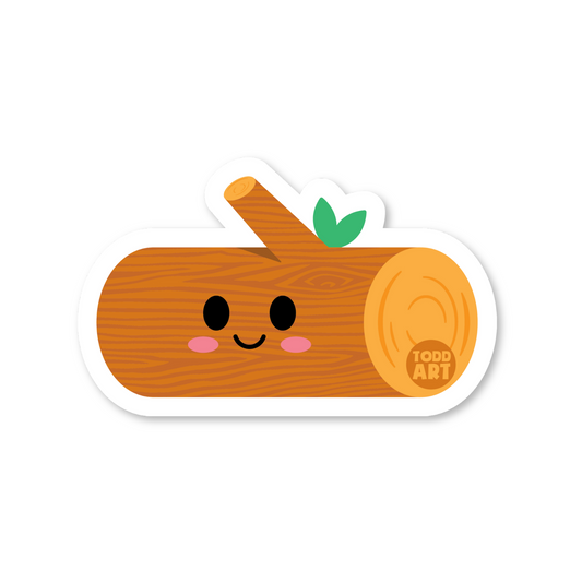 Log Vinyl - 3" Art Sticker