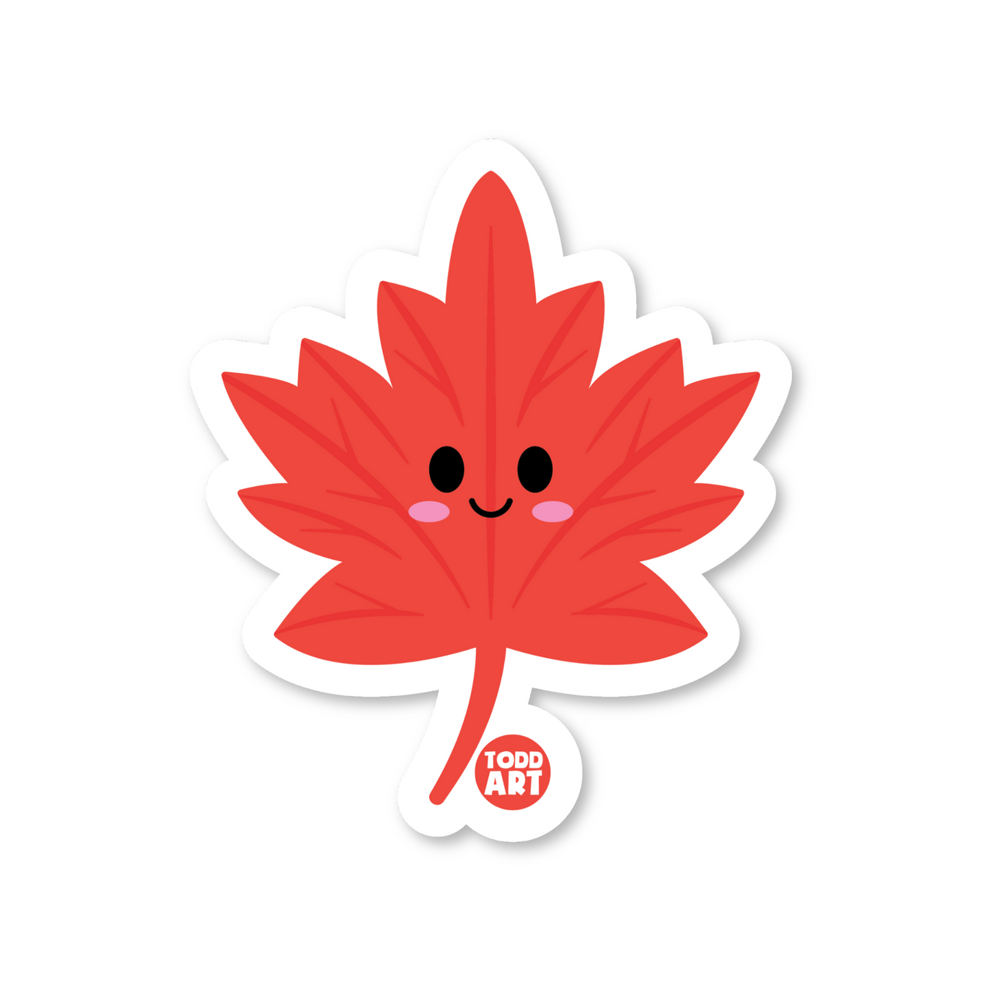 Maple Leaf - 3" Art Sticker