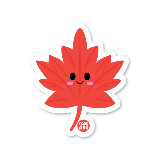 Maple Leaf - 3" Art Sticker