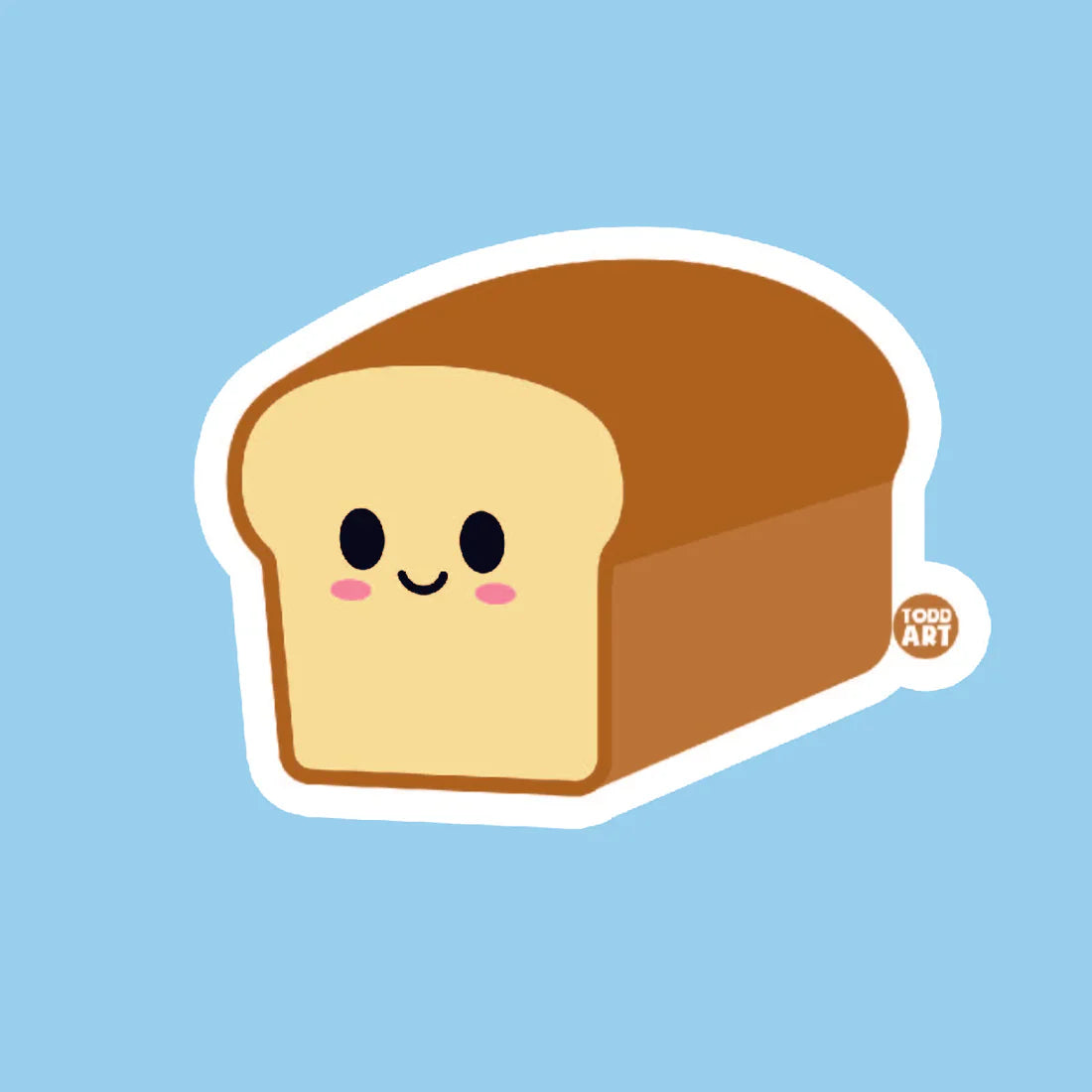 Bread Loaf - 3" Art Sticker
