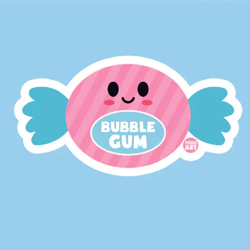 Bubble Gum - 3" Art Sticker