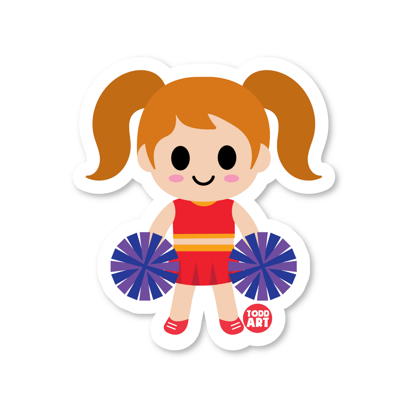 Bright cheese puffs snack bag with cute face – fun junk food collectible sticker
