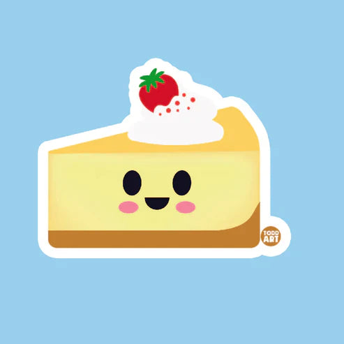Cheesecake - 3" Art Sticker