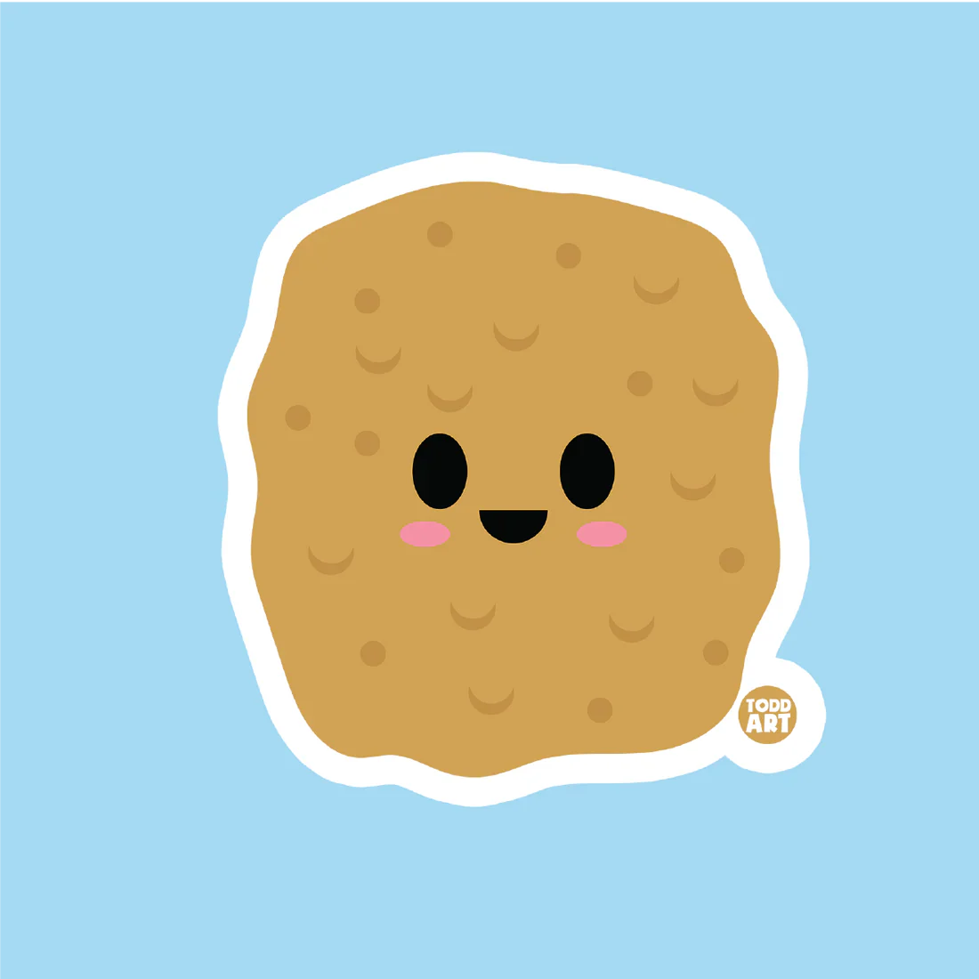 Chicken Nugget - 3" Art Sticker