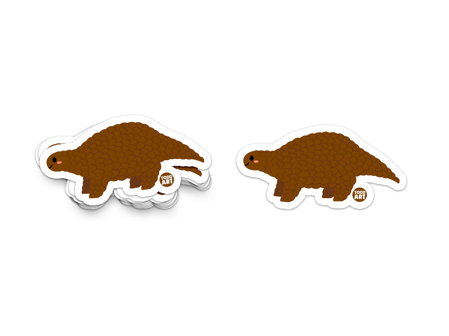 Pangolin - 3" Art Sticker
