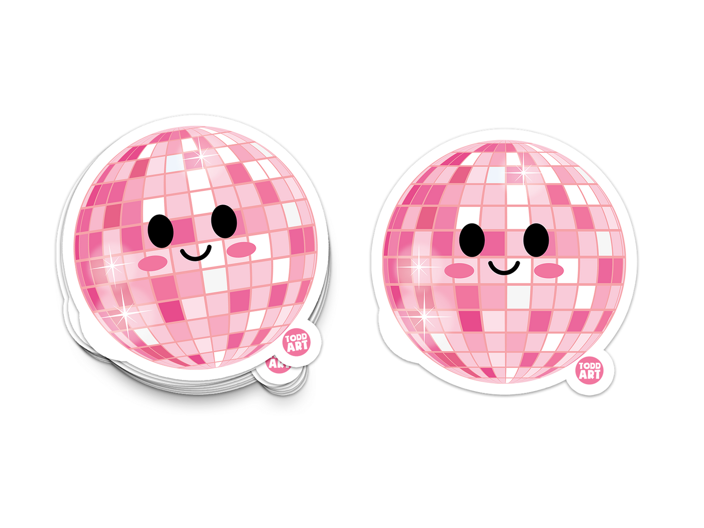 Disco Ball - 3" Art Sticker