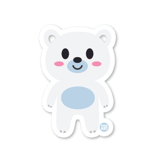 Polar Bear - 3" Art Sticker